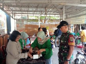 Babinsa Koramil 02/SB Monitoring Kegiatan Posyandu Balita
