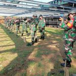 Tingkatkan Kemampuan Naluri Tembak Tepat, Kodim 0505/JT Gelar Latbakjatri Semester-1