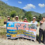 Pesan dan Himbauan Polsek Balige Kepada Masyarakat Tidak Bakar Hutan Dan Lahan