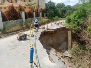 Jalan Somba Debata Onan Raja Balige Mengalami Longsor, Masyarakat Resah