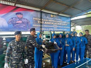 Lanal Simeulue Laksanakan Panen Kepiting Program Ketahanan Pangan TNI Angkatan Laut Tahun 2024