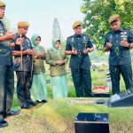 Batalyon Arhanud 6/BAY Ziarah di Taman Makam Pahlawan Bung Hatta Dalam Rangka HUT ke 58 Resimen Arhanud 1/F