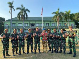Prajurit Batalyon Arhanud 6/BAY Laksanakan Acara Pelepasan Satgas Military Observes UNISFA Di Abyei Sudan Afrika