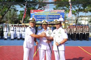 Jabatan Komandan Pangkalan TNI AL Banjarmasin Diserahkan Kepada Kolonel Laut (P) Didik Kusyanto, M.Tr.Hanla