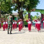 Babinsa Kodim Bojonegoro Bekali Ratusan Pelajar dengan Wasbang dan PBB