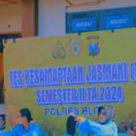 Jaga Kesiapan Fisik Anggota, Polres Blitar Gelar Test Kesamaptaan Jasmani