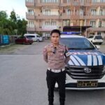 Satlantas Polres Toba Pastikan Keamanan Kontingen PON XXI Aceh-Sumut 2024 di Kab.Toba
