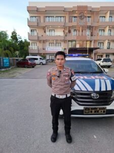 Satlantas Polres Toba Pastikan Keamanan Kontingen PON XXI Aceh-Sumut 2024 di Kab.Toba