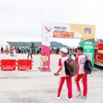Antusias Anak-Anak Sekolah Saksikan Cabang Olahraga PON XXI Aceh-Sumut 2024 di Kab.Toba