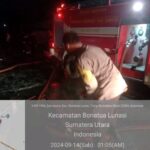 3 Rumah Warga Di Lalap Si Jago Merah di Desa Silombu Kecamatan Bonatua Lunasi