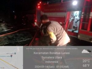 3 Rumah Warga Di Lalap Si Jago Merah di Desa Silombu Kecamatan Bonatua Lunasi