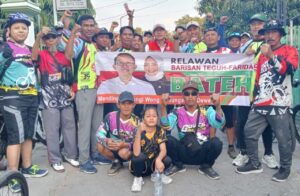 Teguh Haryono Calon Bupati Bojonegoro, Beri Suport Ratusan Peserta Funbike 2024 di Desa Mlideg