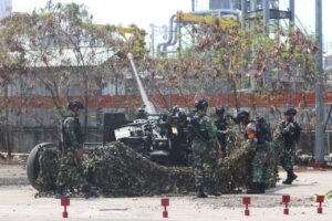 Prajurit Rangkok Laksanakan Latihan Uji Siap Tempur Tingkat Baterai Batalyon Arhanud 6/BAY, TA 2024