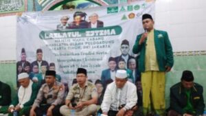 Menjalin Silaturahmi, Kanit Binmas Polsek Pulogadung Hadiri Lailatul Ijtima yang Diselenggarakan oleh MWC NU