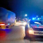 Nyalakan Lampu Rotator Warna Biru, Satlantas Polres Toba Patroli Blue Light Malam Hari