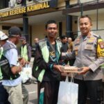 HUT Lalu Lintas Bhayangkara Ke – 69, Satlantas Polres Kediri Kota Gelar Baksos dan Santunan Anak Yatim