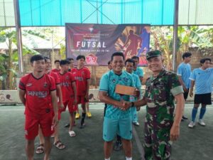 Semarakkan HUT ke-79 TNI, Koramil 02/Pondok Gede Gelar Pertandingan Futsal