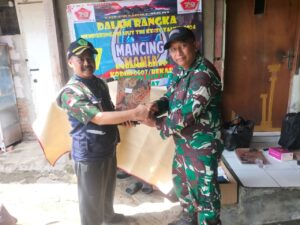 Koramil 03/Teluk Pucung Gelar Lomba Mancing Mania dalam Rangka HUT TNI ke-79
