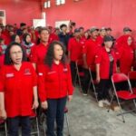 Ratusan kader PDIP Mojoroto Kota Kediri Semangat menangkan pasangan Cawali dan Wawali Kediri Vinanda – Gus Qowim