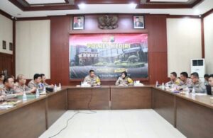 Polres Kediri Gelar Anev Sitkamtibmas Tahun 2024