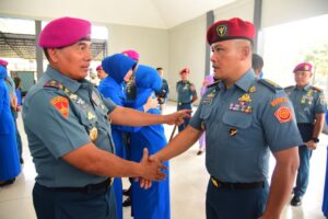 Komandan Korps Marinir Terima Laporan Korps Kenaikan Pangkat 19 Kolonel Marinir