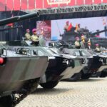 Alutsista Korps Marinir Ikuti Gladi Bersih Pertama HUT KE 79 TNI Di Monas