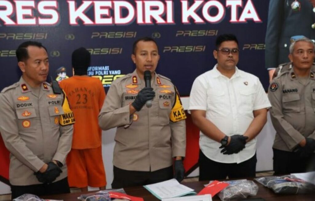 Sempat Kabur Beberapa Hari, Tersangka Kekerasan Hingga Tewas di Balowerti Diringkus Polres Kediri Kota