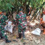 Sambut HUT TNI ke 79, Kodim 0505/JT Giat Bersih-Bersih Ciliwung