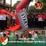 HUT Ke-79 TNI, Kodim 0504/JS Gelar Fun Walk