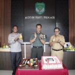 Forkopimda Kota Bekasi Gerudug Kodim 0507/Bekasi untuk Mengucapkan Selamat HUT Ke-79 TNI