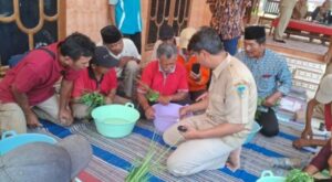 TMMD 122 Kodim 0809/Kediri, Gelar Pelatihan Pembuatan Pupuk Organik Modern