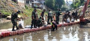 Bersatu Dengan Alam, Kodim 0505/JT, Giat Bersih-bersih Sungai Ciliwung