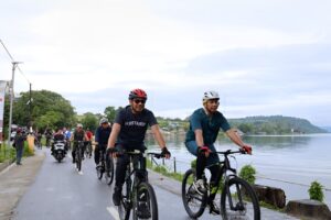 Pjs Bupati Toba dan Forkopimda Gowes Bersama, Pastikan Situasi Kondusif Jelang Pilkada 2024