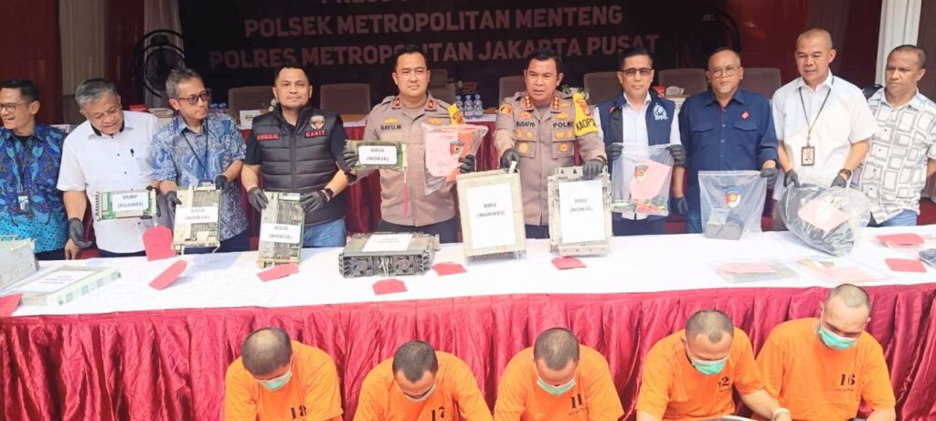 Kerugian Mencapai Rp120 Miliar, Polsek Metro Menteng Ungkap Sindikat Pencurian Modul BTS