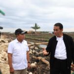 Wamenhan Dampingi Mentan Tinjau Lokasi Lahan Pengembangan Food Estate di Kampung Wanam, Merauke