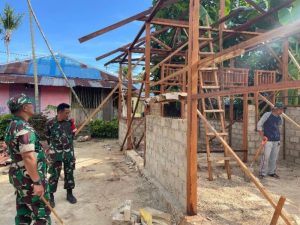 Dandim Raja Ampat Tinjau Pelaksanaan TMMD, Cek Perkembangan Pembangunan