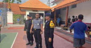 Patroli Keamanan, Kalapas Kediri Sambut Komandan Kompi 1 Batalyon C Pelopor Brimob Polda Jatim