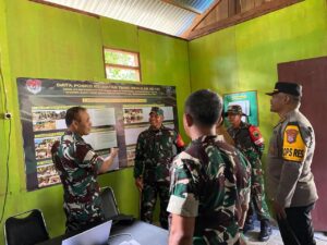 Kunjungan Tim Wasev Pusterad Mabesad pada Program TMMD Ke-122 Kodim 1805/Raja Ampat di Kampung Saporkren