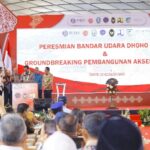 Hadir, Menko Luhut Binsar Panjaitan di Peresmian Bandara Dhoho Kediri dan Groundbreaking Akses Tol