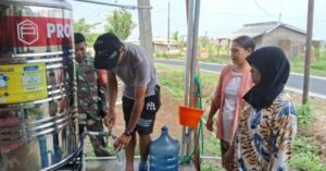 Terimakasih ! Air Bersih Sudah Dimanfaatkan Warga di Lokasi TMMD Ke-122 Kodim 0809/Kediri