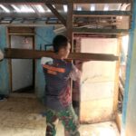 Satgas TMMD 122 Terus Lanjutkan Pembangunan Rutilahu dengan Semangat
