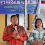Pemkab Toba Hadiri Peresmian Rumah Dinas Gereja HKBP Tarabunga