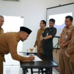 Pj. Walikota Kediri saksikan Penandatanganan Perjanjian Kerjasama Manfaat Data Kependudukan