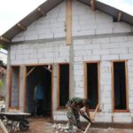 Rumah program Rudi Santoso Capai 80 persen, Program Sasaran Fisik RLTH TMMD 122 Kodim 0809/Kediri