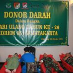Donor Darah Semarakkan HUT ke-26 Korem 051/Wkt