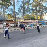 Gatur Lalin dan Urai Kemacetan Pagi Hari di Kabupaten Toba
