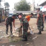 Karya Bakti Bersihkan Fasos dan Fasum Oleh Koramil 04/Pulogadung