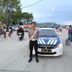 Pengamanan Kegiatan Fun Walk Dalam Rangka Peringati Hari Perhubungan Nasional di Kabupaten Toba