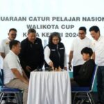 Pj Wali Kota Kediri Buka Kejuaraan Nasional Catur Pelajar Wali Kota Cup