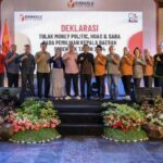 Pemkot Kediri dan Bawaslu Kota Kediri Deklarasikan Tolak Money Politic, Hoax dan Sara pada Pilkada 2024